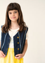 Vest No. 48 Blue Denim