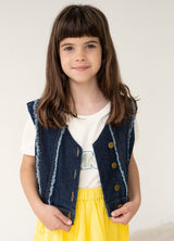 Vest No. 48 Blue Denim