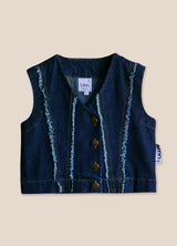 Vest No. 48 Blue Denim